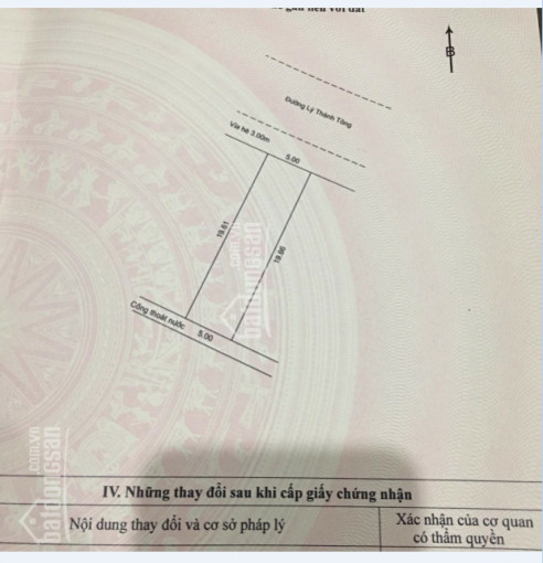 Chính Chủ Cần Bán Lô đất đường 7,5m Lý Thánh Tông, Dt 100m2, đông Bắc, đối Lưng đường Phạm Văn đồng 3