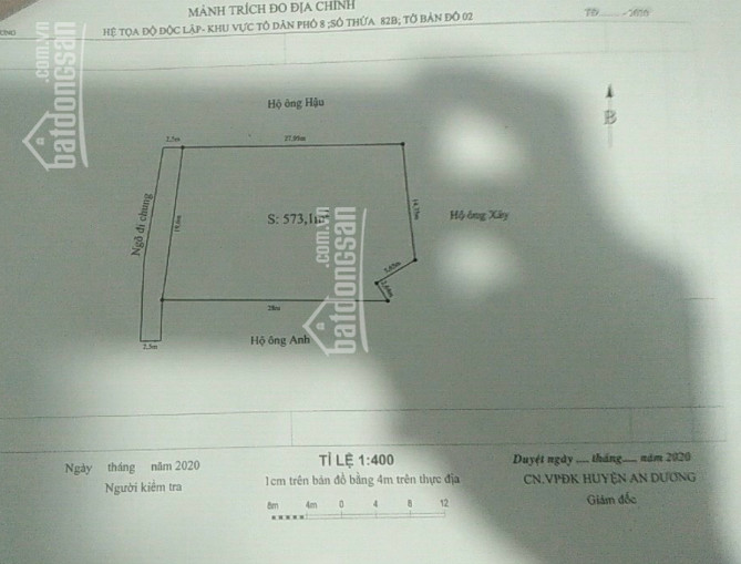 Chính Chủ Cần Bán Ngay Lô 573m2, Ngang 19,6m, Dài 28m Hướng Tây, Giá 7,5 Tr/1m2 3