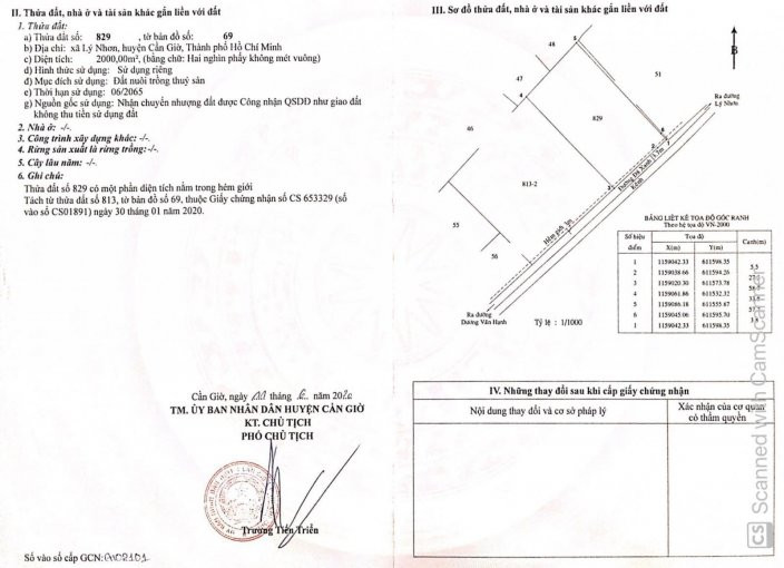 Chính Chủ Cần Ra Gấp Lô đất Lý Nhơn Cần Giờ đối Diện đã Lên Thổ Xây Nhà Yến Chỉ 2tr/m2, Lh: 0933 383 020 3