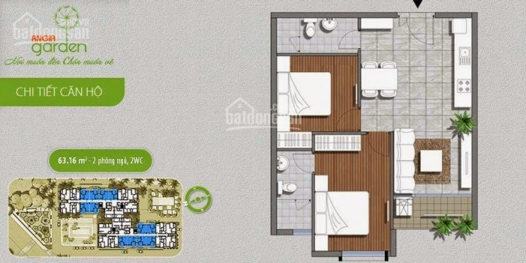 Chính Chủ Cho Thuê Nhanh Căn Hộ An Gia Garden 63m Lầu Cao View Q1 Full Nt 6