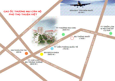 Vị trí của Khu căn hộ Thuận Việt | ảnh 1