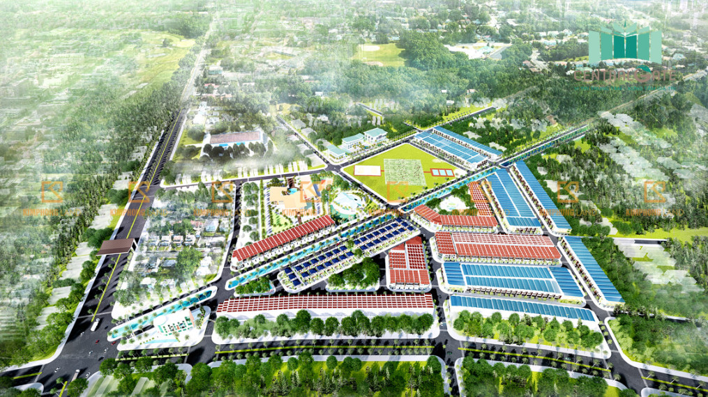 Phối cảnh tổng thể dự án Khu đô thị Diamond City tại Điện Thắng Trung, Quảng Nam