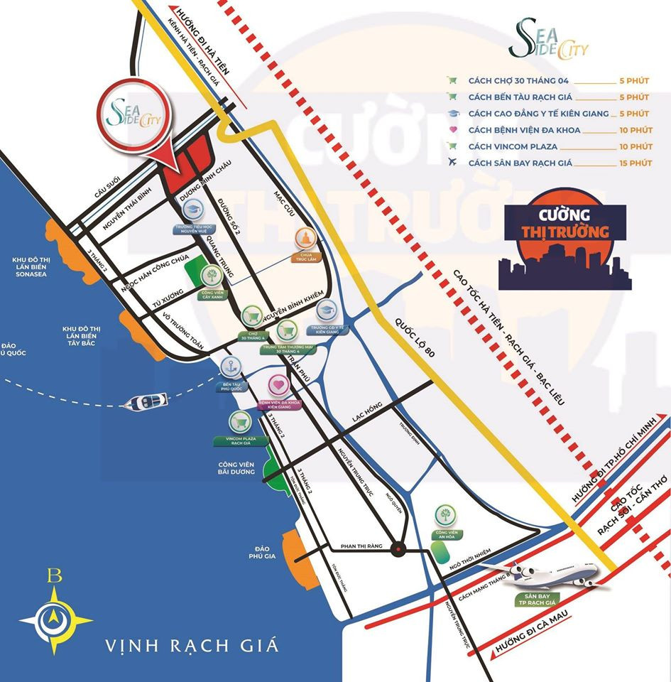 Vị trí dự án Khu đô thị Seaside City trên bản đồ