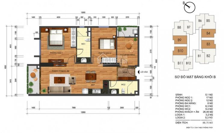 Mở Bán đợt Cuối Chung Cư Thống Nhất 82 Nguyễn Tuân Căn đẹp, Tầng đẹp 5