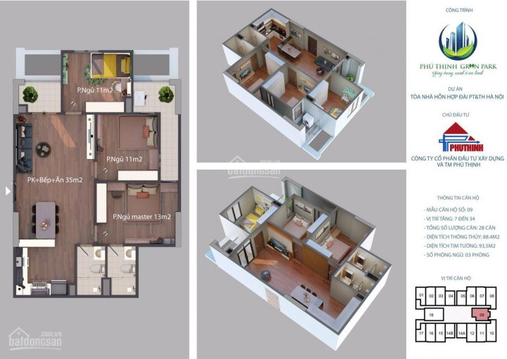 Phú Thịnh Green Park - Căn 2pn, 3pn Tất Cả Các Tầng - Giá Tốt Nhất Trực Tiếp Cđt, Ck 2-4%, Quà 25tr 8