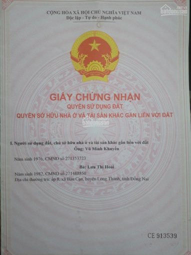 Sân Bay Long Thành Mặt Tiền đường Bàu Cạn 6*50m 1