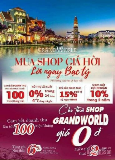 Shop House Grand Word Phú Quốc Chỉ 3-6ty 1 Căn Lh 0938 600 986 Phi Ngyễn Chủ đầu Tư 3