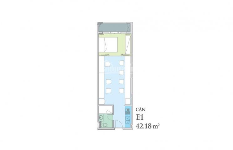 Sky Center : Cho Thuê Căn Hộ Office-tel 42m2 - Giá Chỉ 10 Triệu/tháng - View Thoáng - Căn Hộ Mới 9