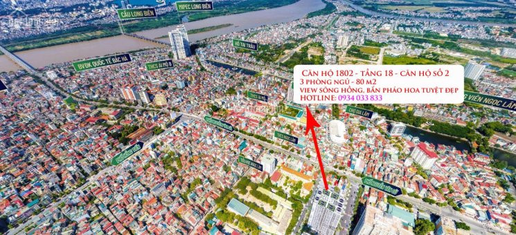 Suất Ngoại Giao Tầng 18 -căn Hộ Số 2 - 3 Pn 80 M2 - View Sông Hồng , Xem Bắn Pháo Hoa Ngay Tại Nhà 1