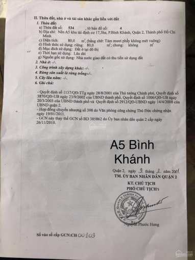 Tôi Cần Bán Nền A5 Mặt Tiền Chợ Bình Khánh Q2 5x16=80m2 Hướng đn Giá 12,2 Tỷ Thương Lượng 3