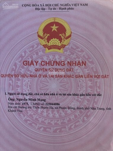 Tôi Chính Chủ Bán Lô đất Có Sổ đỏ Ngay Bên Cạnh Khu Công Nghiệp Sông Cầu Thị Trấn Khánh Vĩnh 7