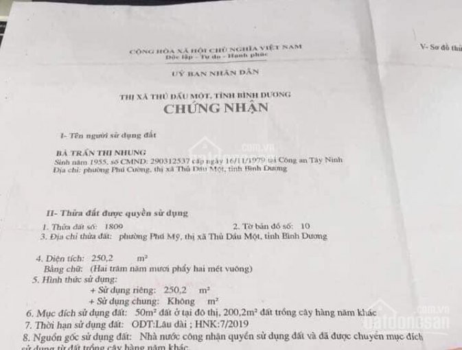 Vị Trí đẹp Mặt Tiền Dx 040, Phú Mỹ, Cách Phạm Ngọc Thạch 100m Diện Tích 6*43m, Thổ Cư 110m2 6