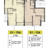 Chính Chủ Bán Nhanh Căn đập Thông 3pn Tòa S5 Căn 12a + 15a, S 110m2 Dự án Vinhomes Symphony Long Biên