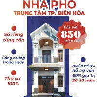 Chính Chủ Cần Bán Nhà 1 Trệt 1 Lầu, Shr, Gía Rẻ, Thổ Cư 100% Vay 70% Tp Biên Hòa