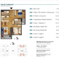 Thu Tiền Về Cần Bán Căn 2pn, 71m2 Giá 3,7 Tỷ Chung Cư Sky Park Residence Cầu Giấy: 0977334954