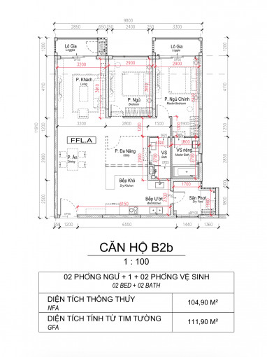 2pn + 1 Kho 112m2 Có Thể Thiết Kế 3pn Diamond Brilliant Giá Chỉ 54 Tỷ, View Công Viên 7500m2 8