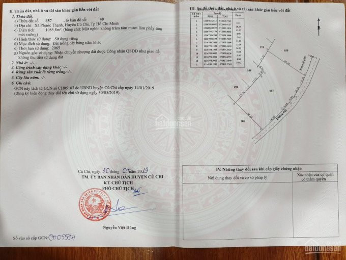 40m Mặt Tiền đường, Xã Phước Thạnh, Huyện Củ Chi, Tp Hcm Giá 2tỷ6 1