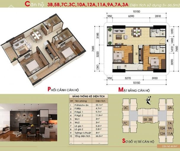 Căn Hộ Chung Cư Cần Bán, Giá Tốt, Tầng Trung, 72m2 Tại Gemek Premium 1