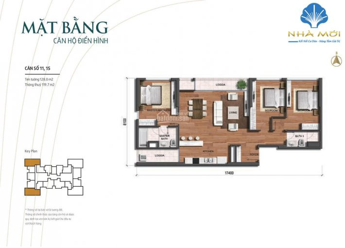 Căn Số 11 (3 Phòng Ngủ Góc) Tại Toà Park 3 Vihomes Times City, 128m2 Giá 66 Tỷ Bao Phí 1