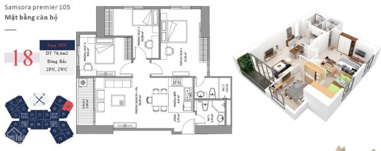 Cắt Lỗ Căn Góc Số 18 Cc Samsora, 78,5m2 3 Ngủ 2vs, Giá 2130 Tỷ, Nhận Nhà ở Ngay 7