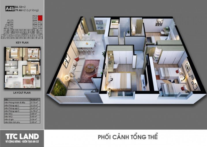 Chính Chủ Bán Căn Số 11a3b, 87m2, Giá Full Tất Cả 2,880 Tỷ, 102% View Hồ Bơi, 0902 567 537 1