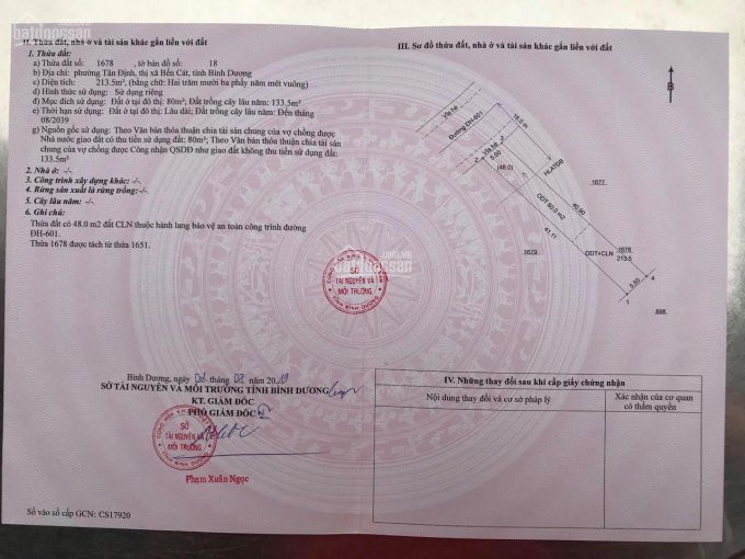 Chính Chủ Bán Nhanh 8 Nền F0 Mặt Tiền đường 16 Mét Hl 607 (dh 601) Tân định, Bến Cát, Bình Dương Sát Ngã Tư Mptv 3
