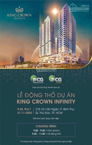 Chính Chủ Bán Nhanh Căn Hộ Cao Cấp King Crown Thủ đức Ngay Cạnh Vincom Thủ đức 5