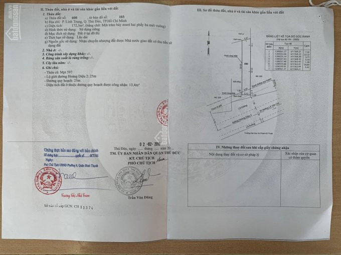 Chính Chủ Bán Nhanh đất Mặt Tiền Kinh Doanh đường Hoàng Diệu 2 5