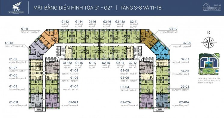 Chính Chủ Bán Nhanh Lỗ 200tr, Cc Sunshine Garden 1616 - G2(937m2) & 2015 - G1(937m2), Giá 28 Tỷ, 09062i7669 1