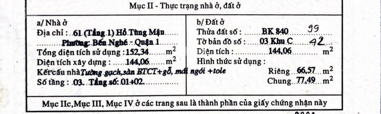 Chính Chủ Bán Nhanh Nhà Mặt Tiền 61 Hồ Tùng Mậu (tầng Trệt) 2