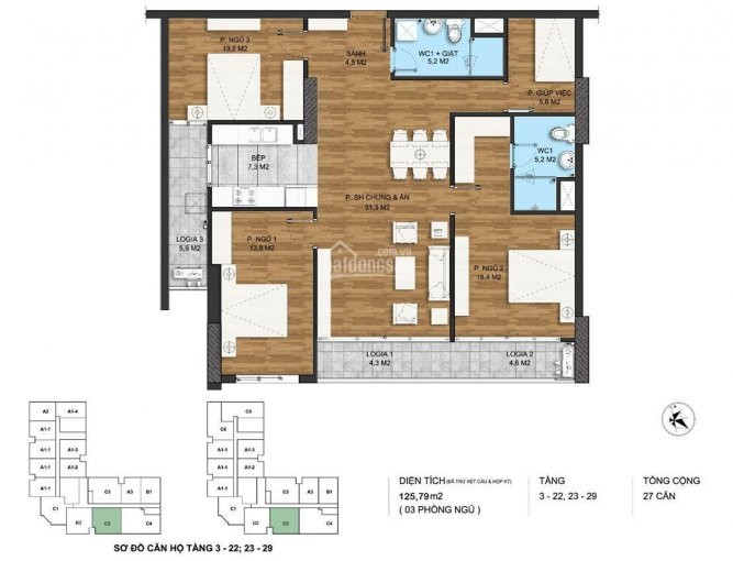 Chính Chủ Bán Nhanh Nhanh Căn 3 Phòng Ngủ Diện Tích 125m2 View Công Viên Chung Cư C22 Bộ Công An Giá 58 Tỷ Full Nt 1
