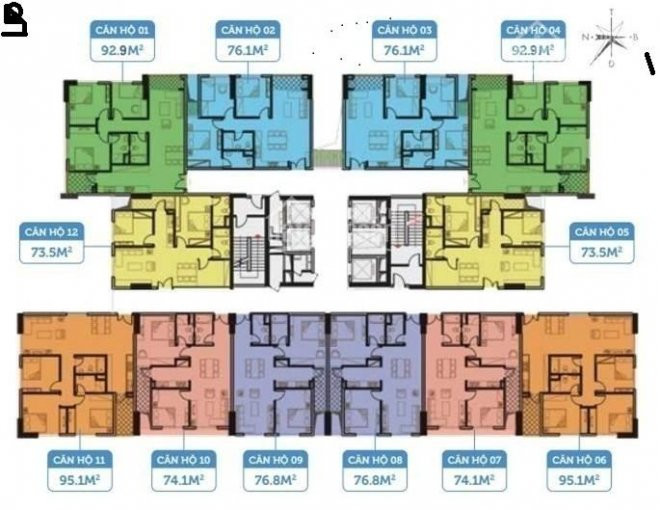 Chính Chủ Cần Bán Nhanh Chcc Smile định Công 1106 - 95m2 Và 1106 - 76,1m2, Giá 27 Tr/m2 Lh: 0929670494 2