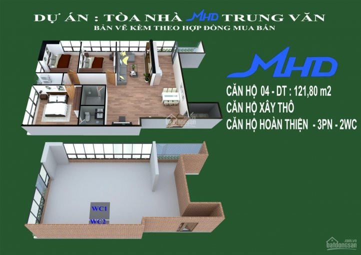 Chung Cư Mhd Trung Văn - Giá Trực Tiếp Chủ đầu Tư - Không Nhanh Tay Tiếc đứt Ruột -27ty/căn 105m2 3