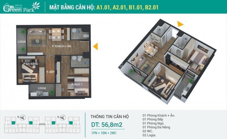 Cơ Hội Cuối Cùng đặt Mua Trực Tiếp Giá Cđt Căn Hộ: 01,04,12 Hot Nhất Dự án Phương đông Green Park 5