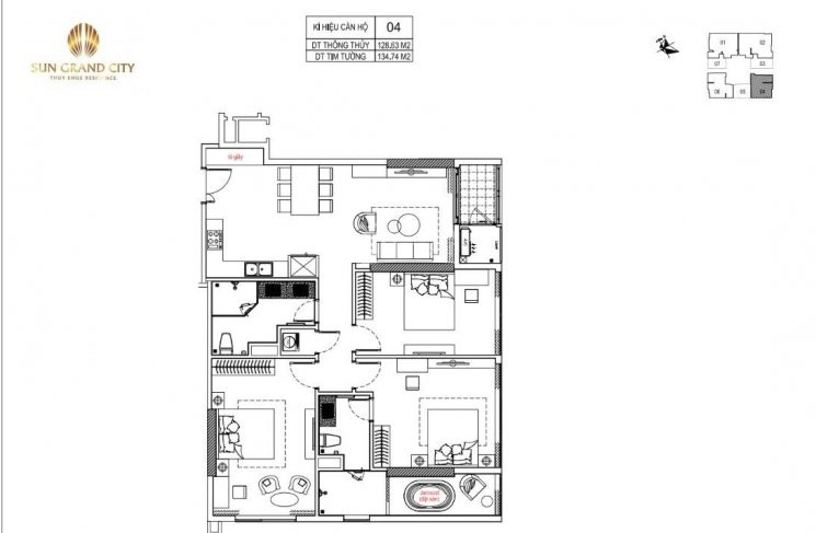 Cực Hot Bán Căn Góc 3pn Tại Sun Grand City - 69b Thụy Khuê: 127m2 - 6661 Tỷ ~524tr/m2 1