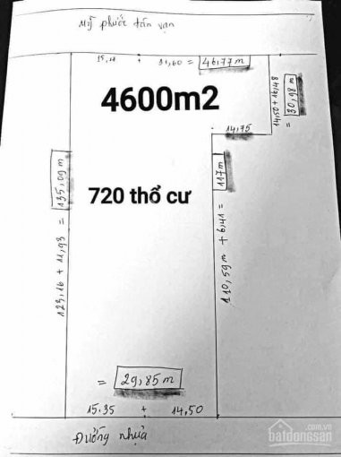 đất 2 Mặt Tiền Mỹ Phước Tân Vạn đối Diện Chung Cư Minh Quốc Dt 4630m2, Chỉ 17tr/m2 Lh 0901010989 6