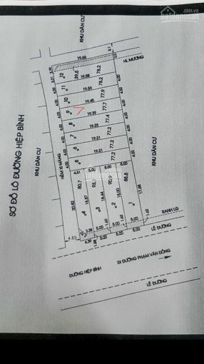 đất Hẻm Xe Hơi, Hẻm 1 Sẹc , Cách Chợ Hiệp Bình , đường Hiệp Bình Chỉ 40m Giá 56 Tỷ Thương Lượng 2