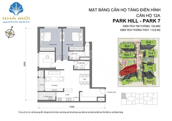 độc Hiếmcăn Góc 3 Phòng Ngủ 120m2, Giá 5720 Tỷ Bao Phí Tại Tòa Park 7 Vinhomes Times City 2