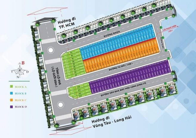 Mặt bằng tổng thề toàn dự án