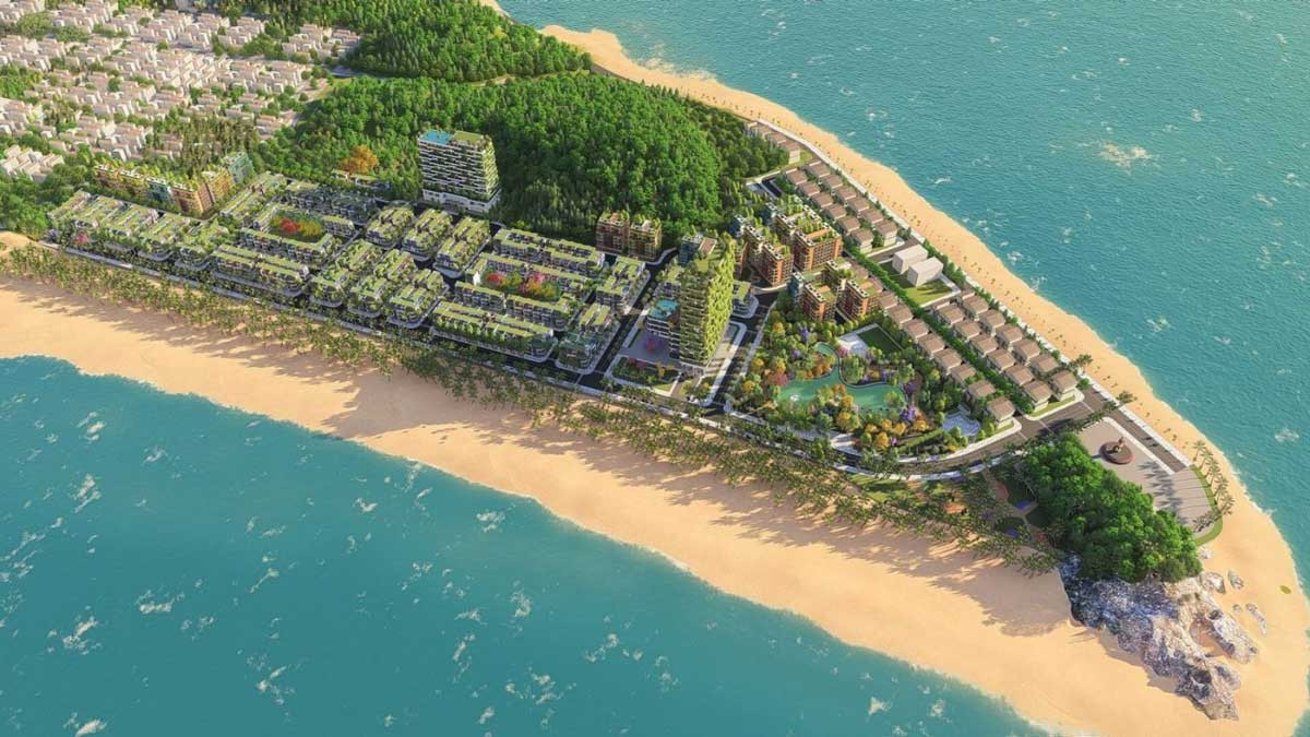 Phối cảnh tổng thể dự án Flamingo Crown Bay tại Hoằng Hóa, Thanh Hóa