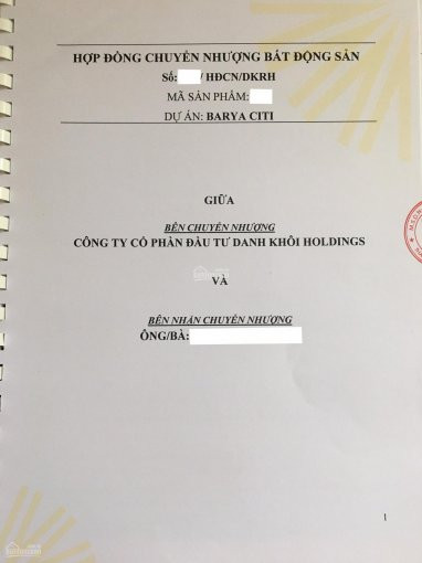 Khách Cần Ra Gấp Căn Barya Citi, Mặt Tiền đường 15m, Kế đường Cm Tháng 8, Vị Trí đẹp, Giá Chính Chủ 5