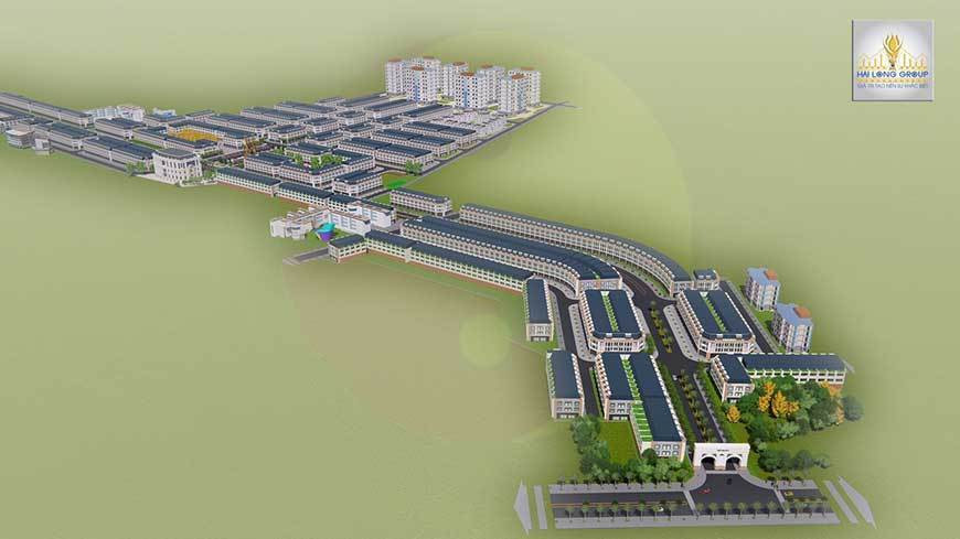 Phối cảnh tổng thể dự án Khu đô thị Việt Hàn City tại Phổ Yên, Thái Nguyên