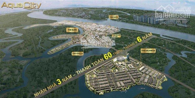 Lần đầu Tiên Mua Nhà Trả Chậm Trong 6 Năm Không Lãi Suất Nhà Phố Aqua City Có Hồ Bơi, Bến Du Thuyền 1