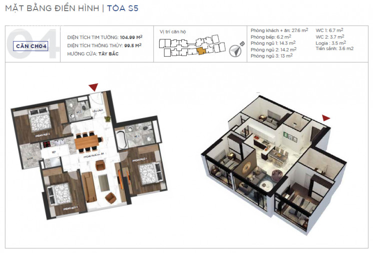 Ngoại Giao Căn 3pn/991m2 Ban Công đông Nam - Giá 42 Tỷ Gồm Vat, 2% Kpbt (thấp Hơn Cđt Bán 500tr) 1