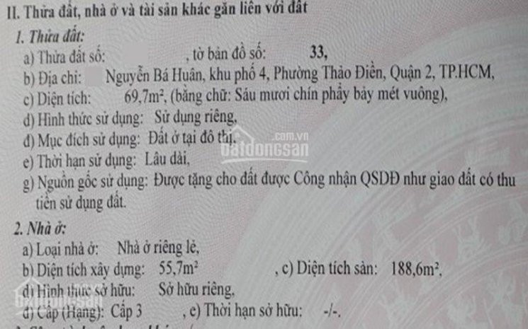 Nhà Thảo điền, Phân Khúc Dưới 20 Tỷ, Giá Tốt Nhất Thị Trường Lh: 0903652452 Mr Phú 1