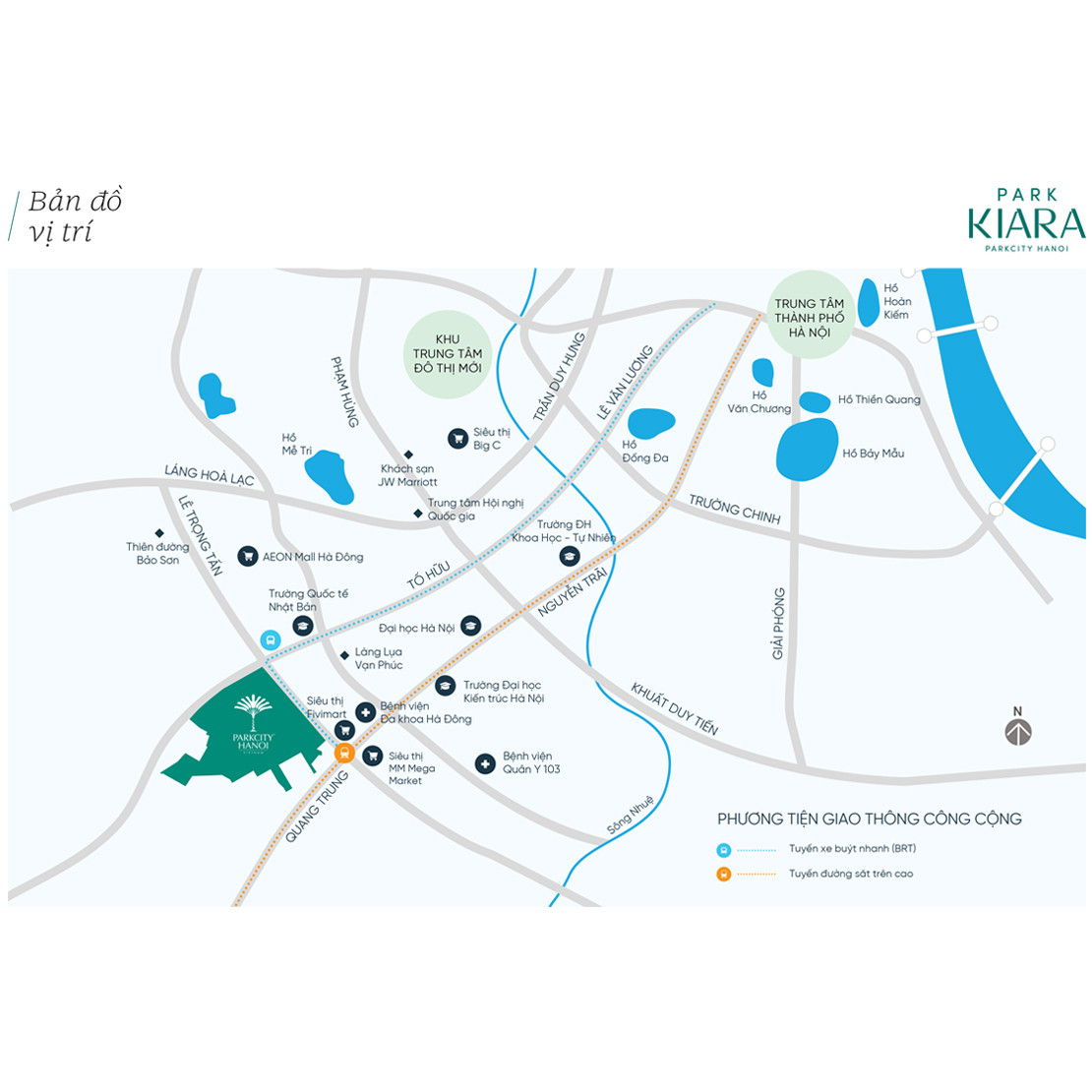 Vị trí dự án Park Kiara trên bản đồ