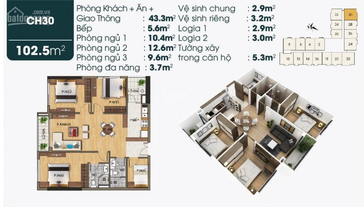 Suất Ngoại Giao Cuối Cùng 105m2, Giảm 450 Tr, Bc đông Nam Full Nt, View Vinhome ,tsg Lotus Sài đồng 3