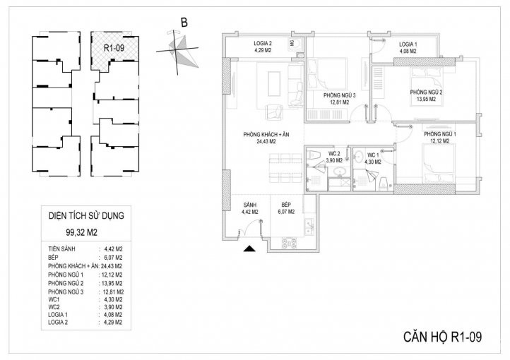 Sunshine Riverside, Ck 6%, Căn Góc đẹp 3pn, 2 Mặt Thoáng, 9932m2 4 Tỷ, Full Nt, View Sông Cầu đẹp 2