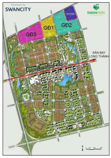 Swanpark Mở Bán Siêu Dinh Thự Siêu Cấp 1050m2 Ngay Trung Tâm Nhơn Trạch đơn Giá 26 Triệu/m2 2