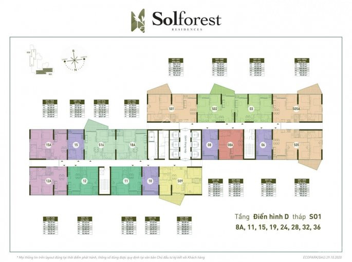 Tầng 10-16-18a Sol Forest - Tặng Cây Vàng - Căn đẹp - Htls 0%/85% - Sân Vườn đẹp - Cđt 0918114743 10